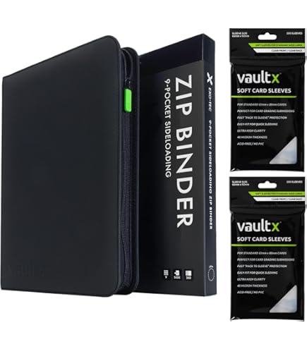Amazon.com: Vault X 9 Pocket Exo-Tec Zip Binder Red + 400 Penny